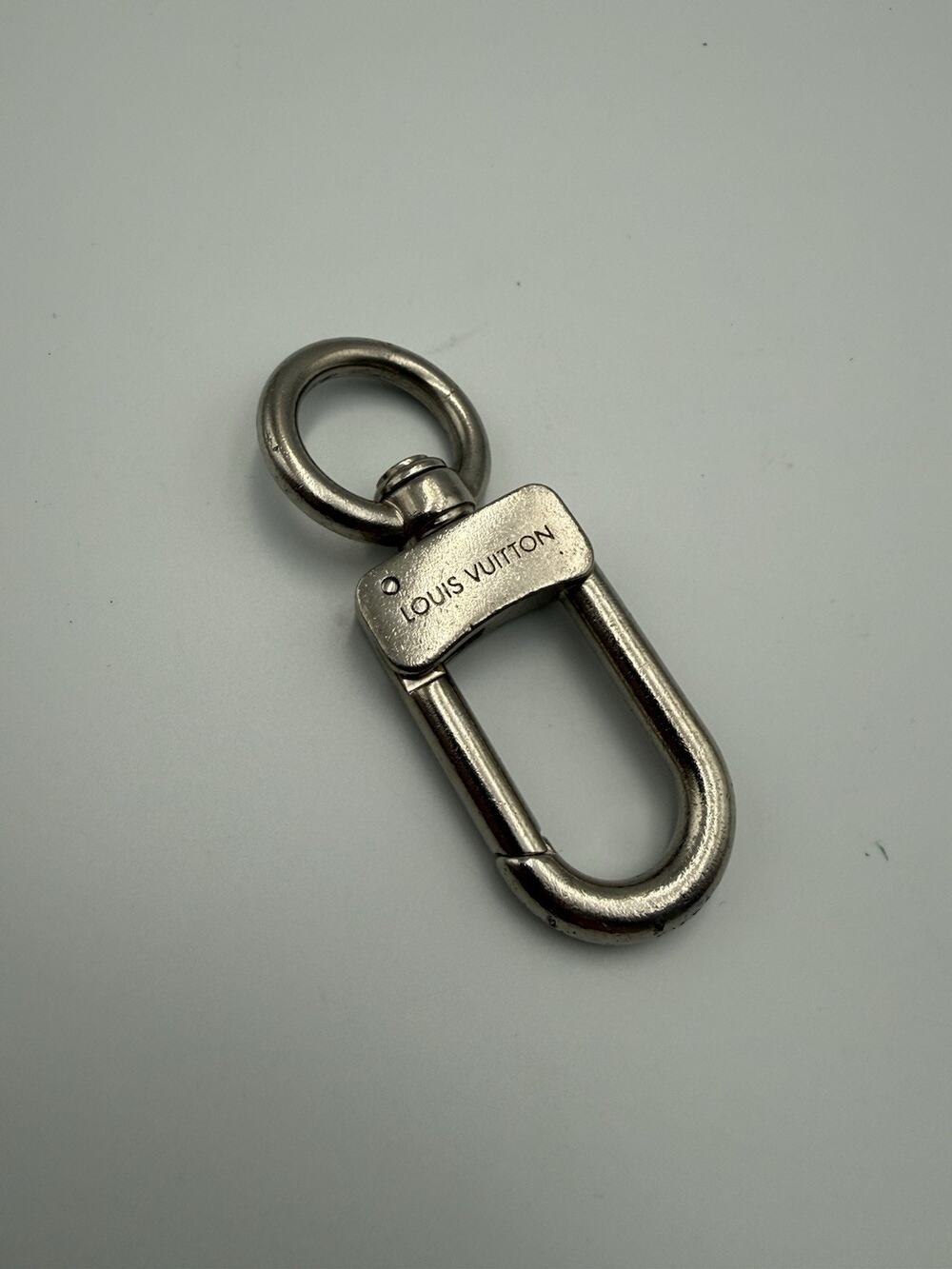 Louis Vuitton Silver Tone Swivel Snap Hook Key Ring Bag Charm Clip XL